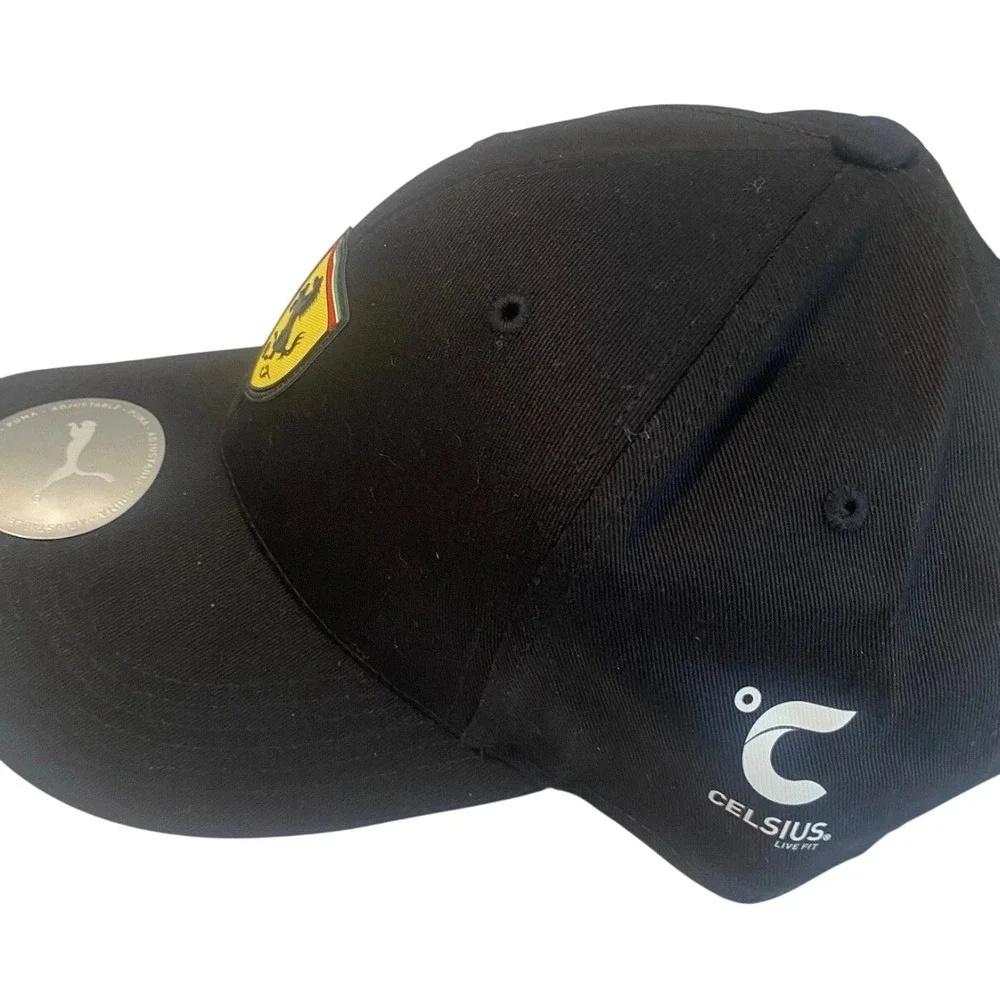 Puma Ferrari Scuderia Baseball Cap Youth Black Excellent Racing Hat
